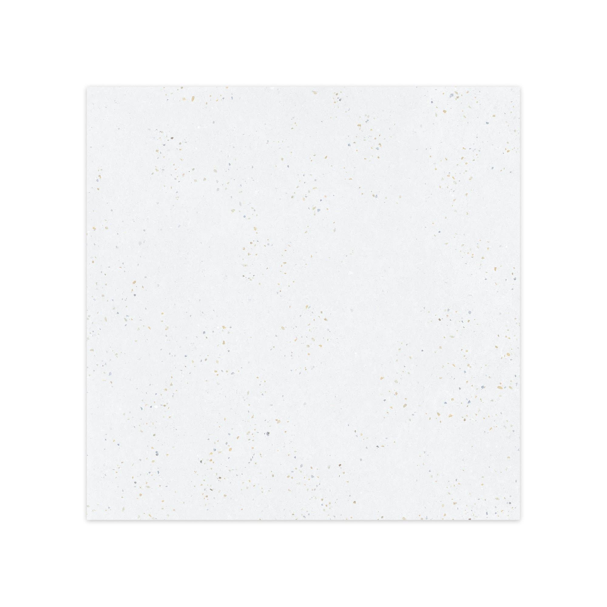 Carrelage effet Terrazzo Blanc Grisé 90x90x0,9 cm Soreli - Sol et mur intérieur