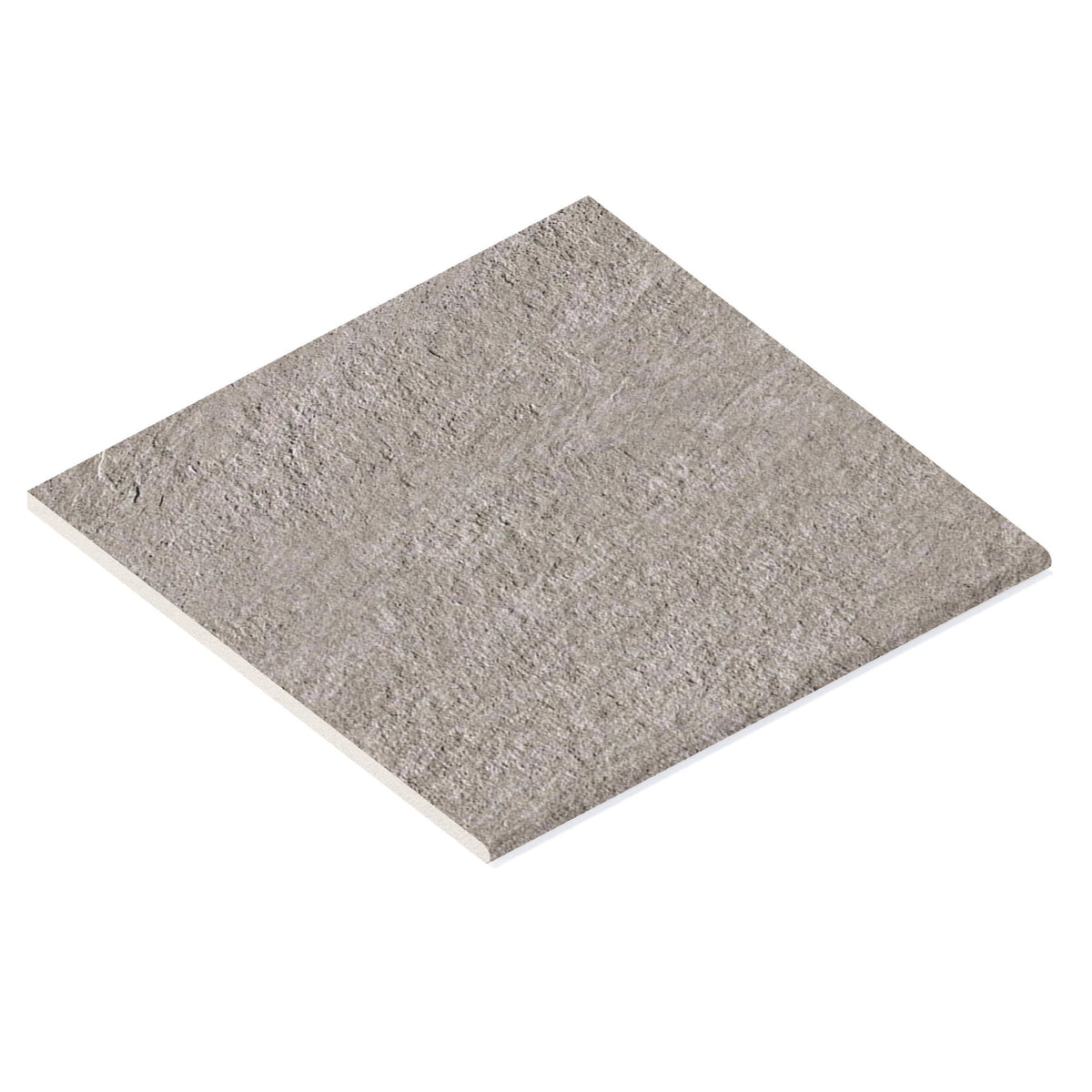 Margelle de piscine effet Pierre Quartzite Gris Silver 60x60x2 cm Bord 1/2 Rond Teravio