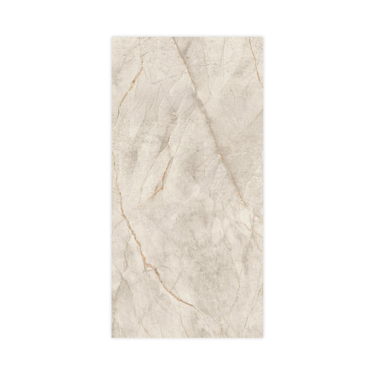 Carrelage effet Marbre Blanc Himalaya 240x120x0,9 cm Brillant Sorvella - Mur intérieur