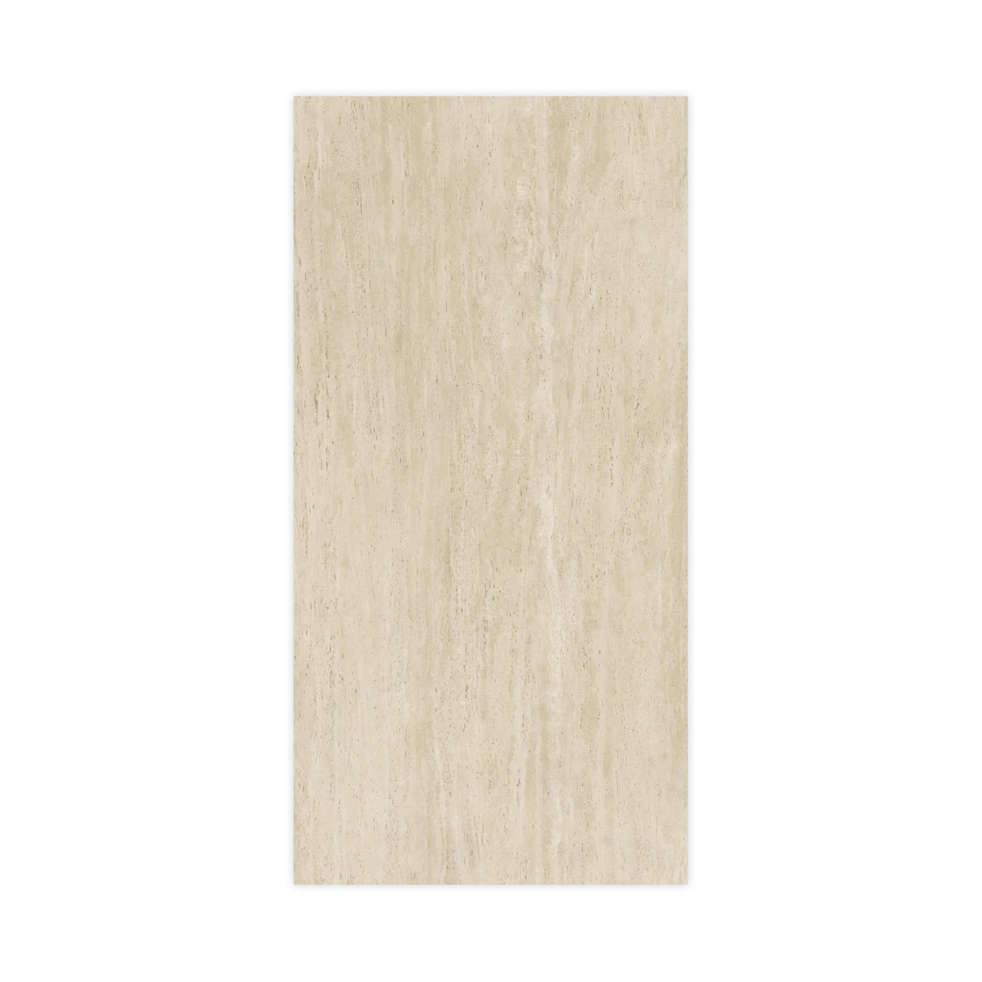 Carrelage effet Travertin Grège Vein Cut 240x120x0,9 cm Mat Neravio - Mur intérieur