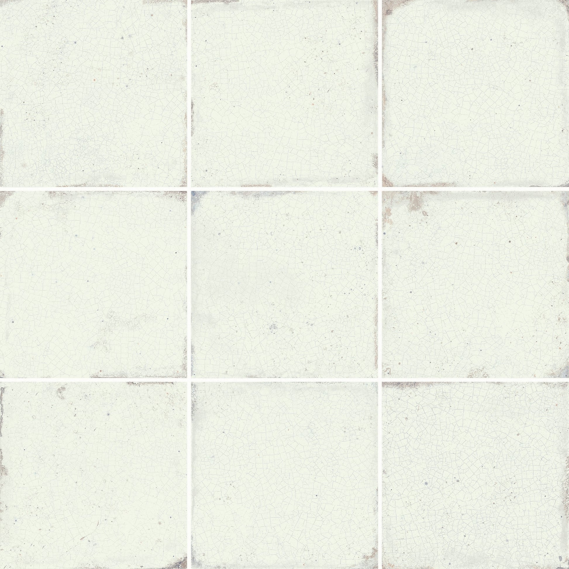 Carrelage Blanc 14,8x14,8x0,77 cm Zirel - Mur intérieur