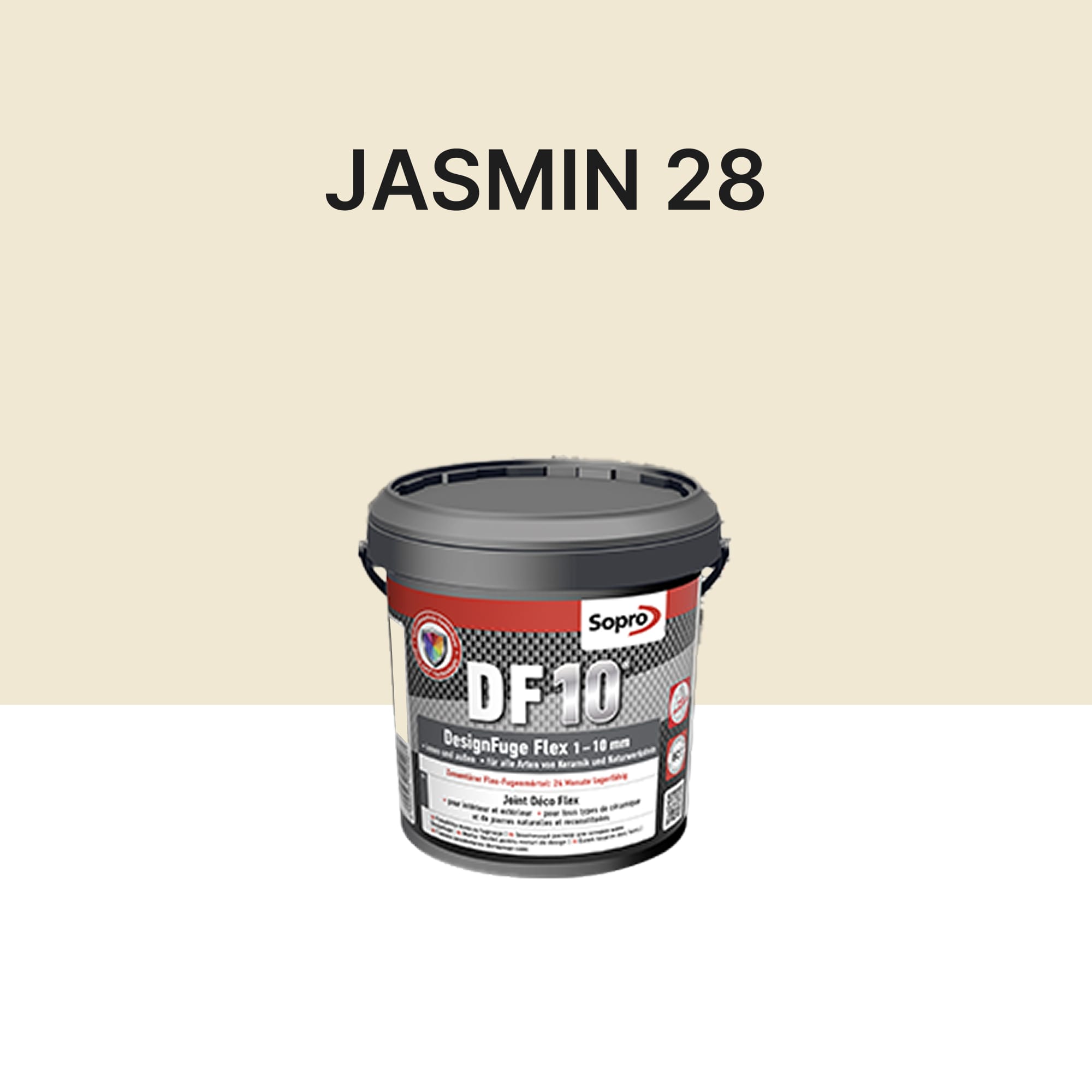 Joint carrelage salle de bains - 1 à 10 mm - Jasmin 28 - Sopro DF 10 -  1 kg