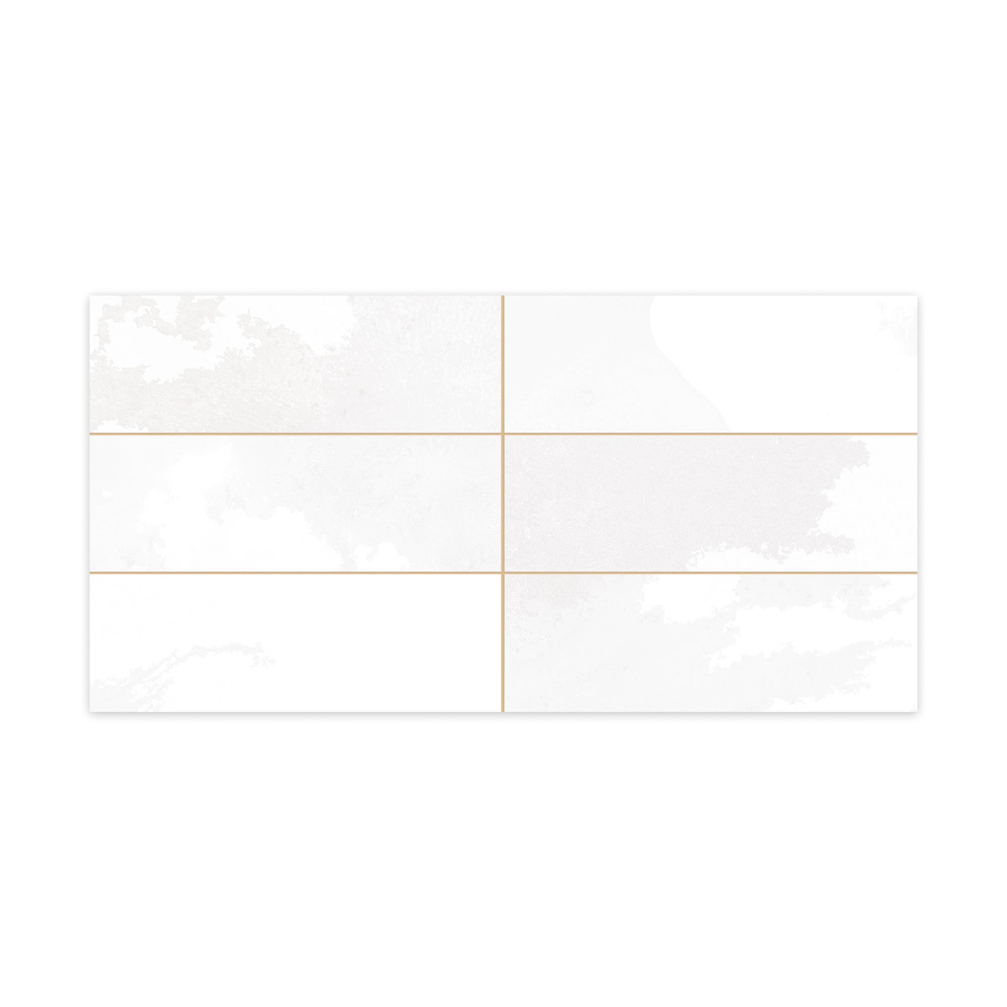 Carrelage Vintage effet Zellige Blanc 40x20x1,03 cm Atelora - Mur intérieur
