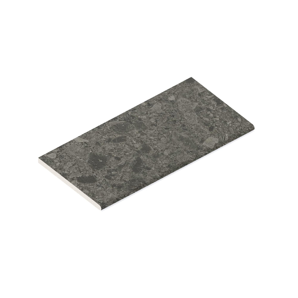 Margelle de piscine effet Pierre Ceppo di Gré Gris Foncé 60x30x2 cm Bord 1/2 Rond Massira