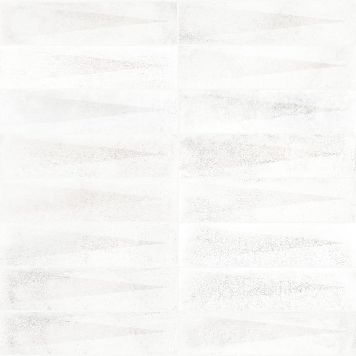 Carrelage effet Zellige 3D Blanc 24,6x6x0,85 cm Montel - Mur intérieur