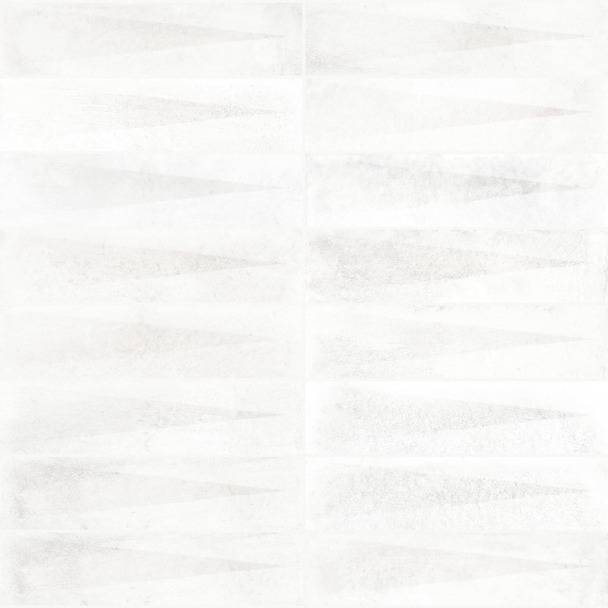 Carrelage effet Zellige 3D Blanc 24,6x6x0,85 cm Montel - Mur intérieur
