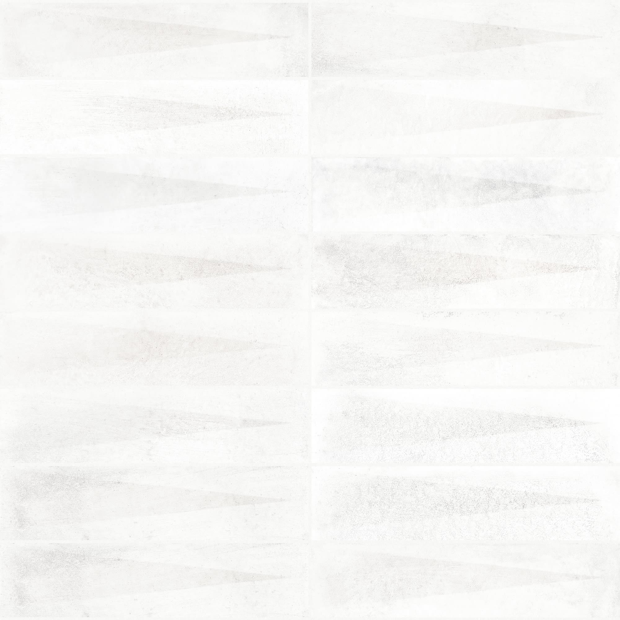 Carrelage effet Zellige 3D Blanc 24,6x6x0,85 cm Montel - Mur intérieur
