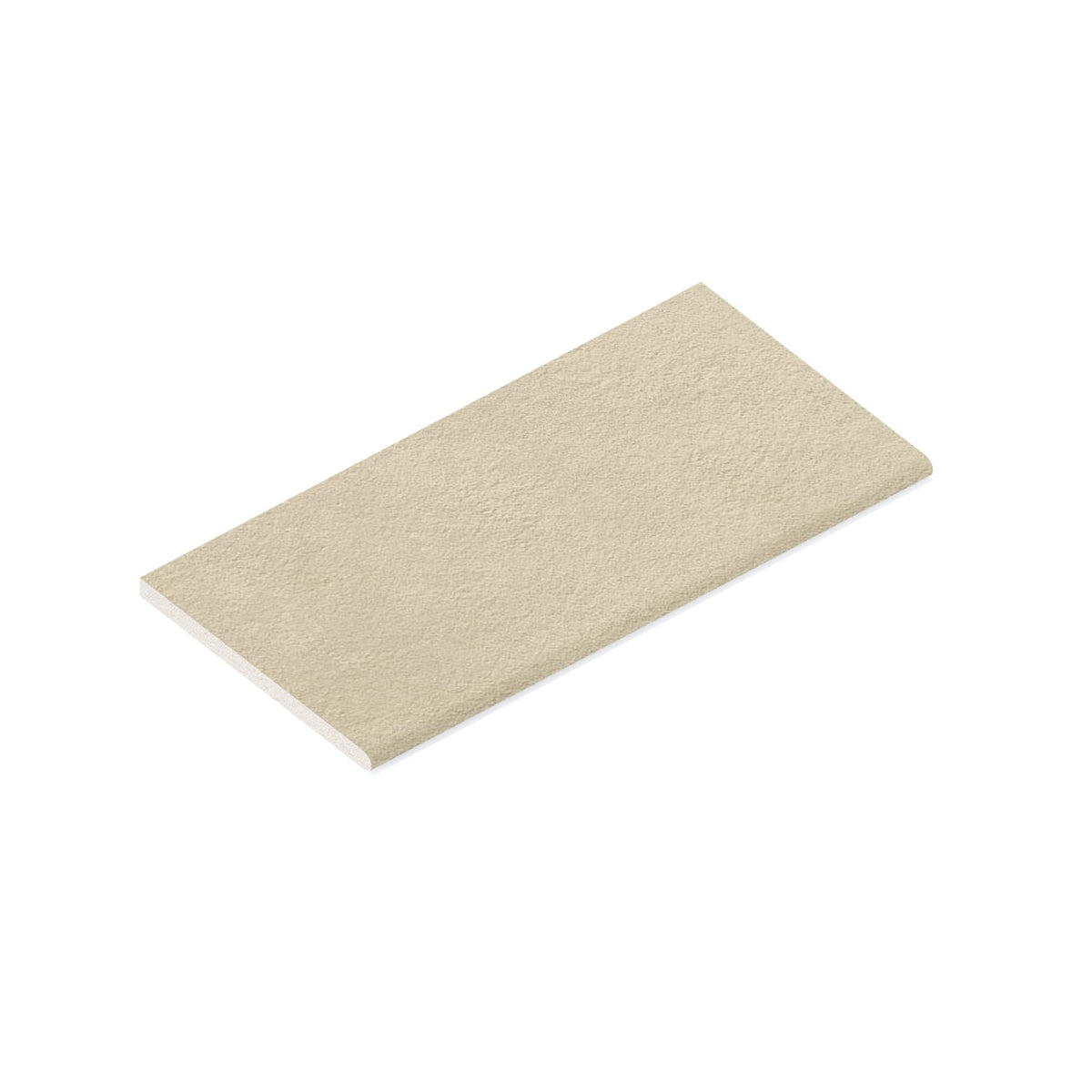 Margelle de piscine effet Béton Beige Chanvre 60x30x2 cm Bord 1/2 Rond Talvoro