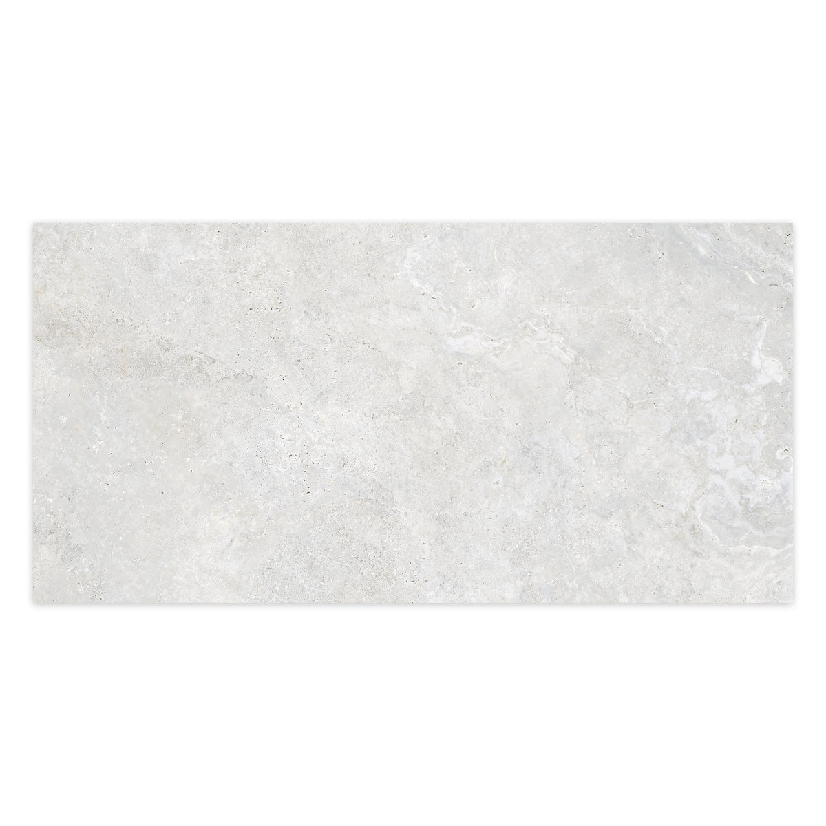 Carrelage effet Travertin Gris Clair 151x75,5x0,9 cm In&Out Castorel - Sol et mur intérieur et Sol extérieur