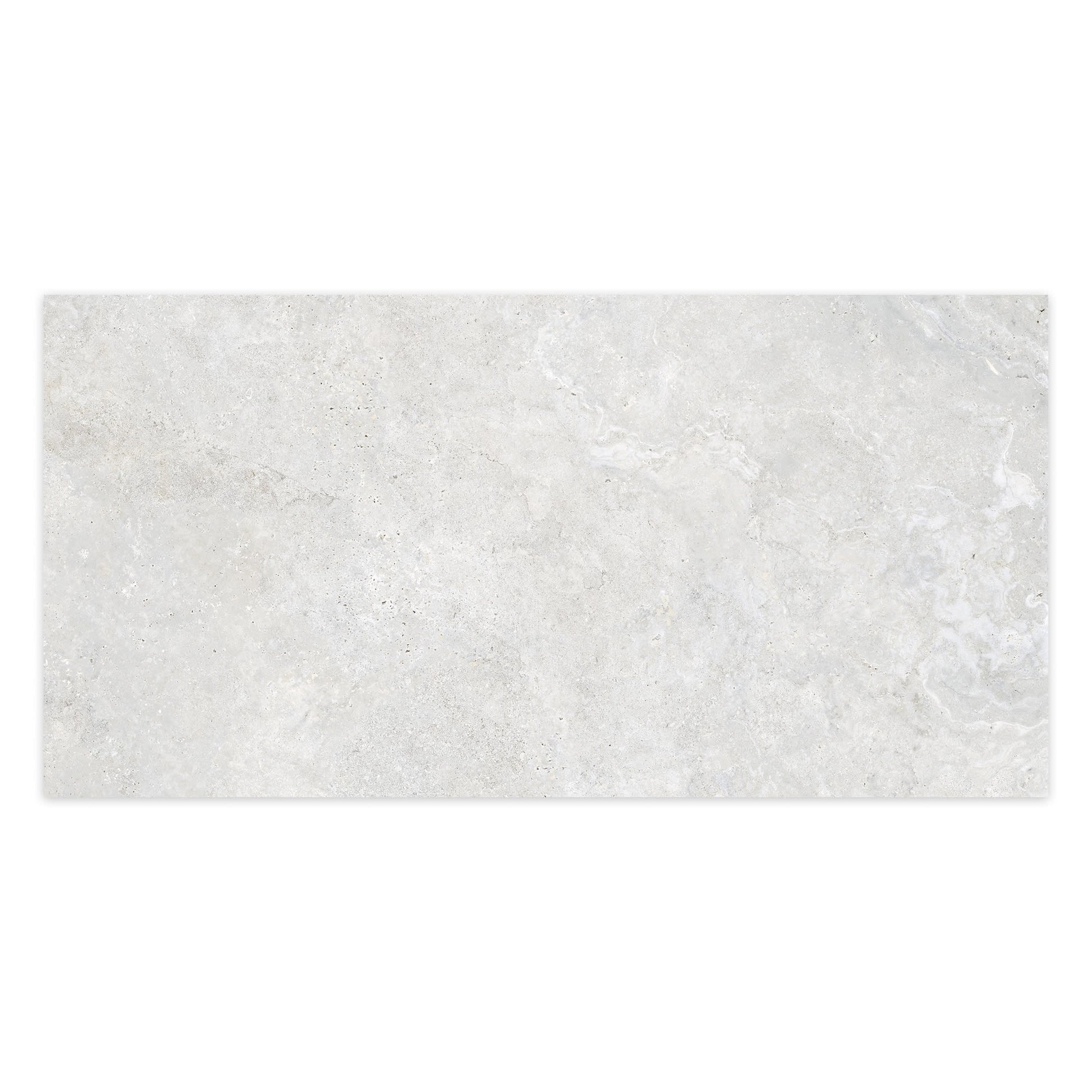Carrelage effet Travertin Gris Clair 151x75,5x0,9 cm In&Out Castorel - Sol et mur intérieur et Sol extérieur