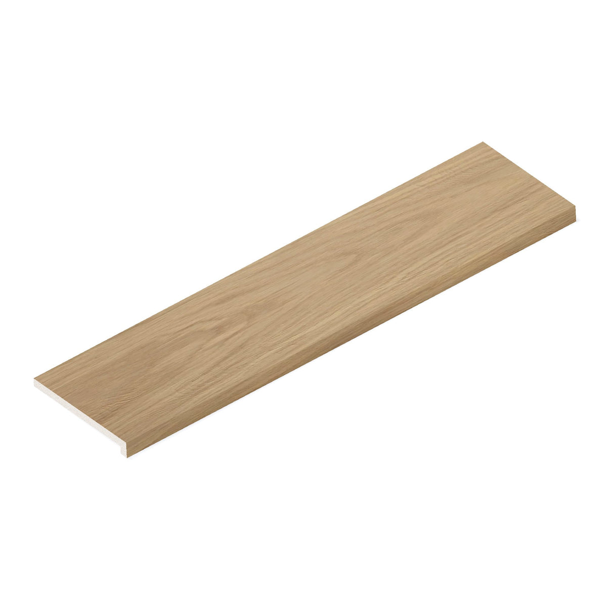 Margelle de piscine effet Bois Chêne Perla 120x30x2 cm Bord Droit avec retombée Cedrano