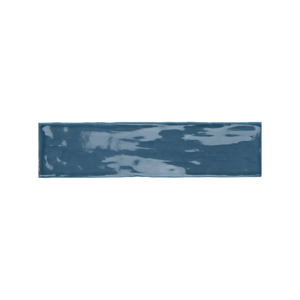 Carrelage effet Zellige Bleu 30x7,5x0,82 cm Brillant Novaril - Mur intérieur