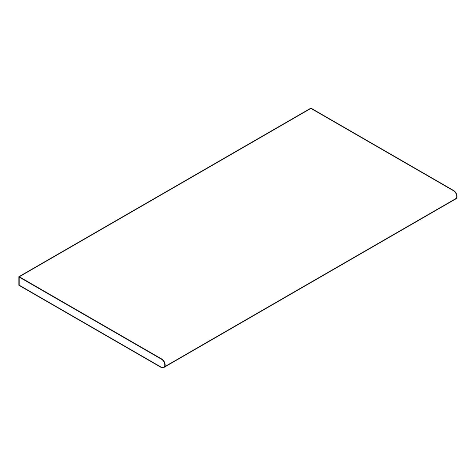 Margelle de piscine effet Pierre Calcaire Beige Sable 80x40x2 cm Bord 1/2 Rond Rocalta