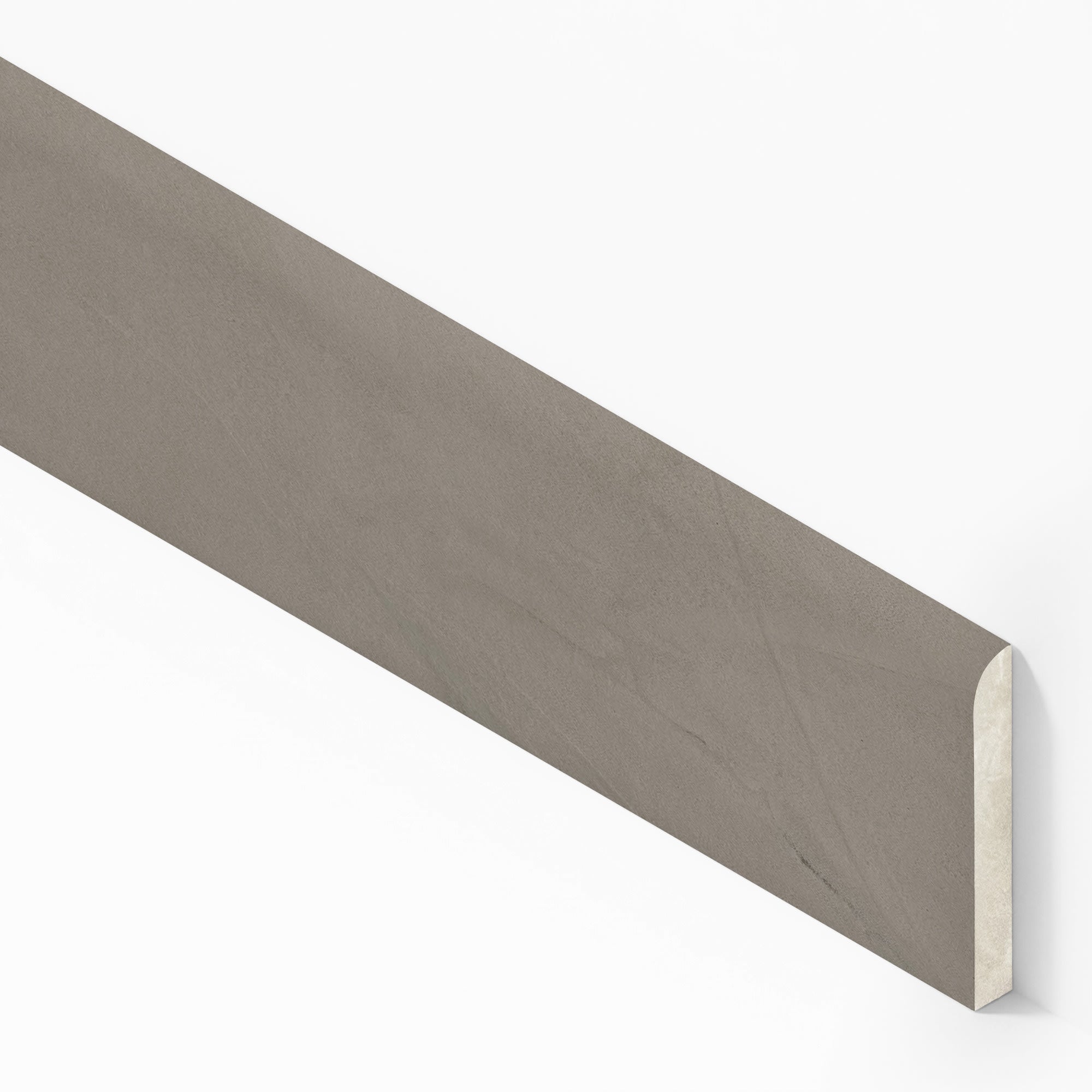 Plinthe carrelage effet Enduit Brun Taupe 60x7,2 cm Silk Calviro