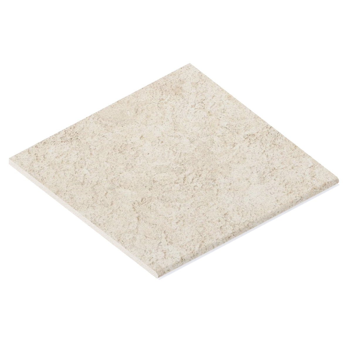 Margelle de piscine effet Pierre Calcaire Beige Clair 60x60x2 cm Bord 1/2 Rond Falnero