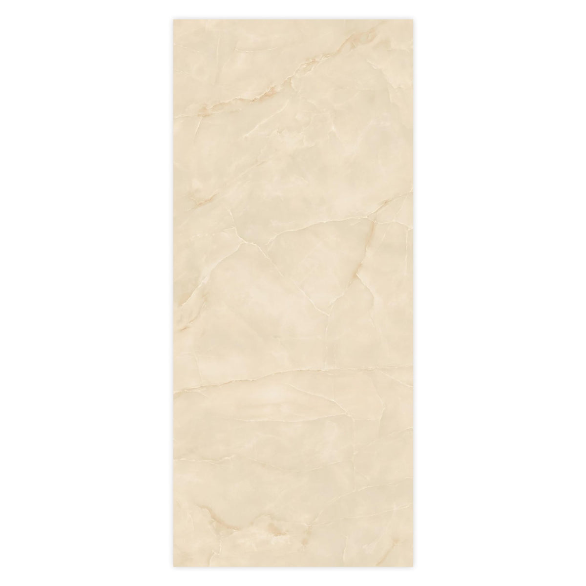 Carrelage effet Onyx Beige Albâtre 278x120x0,6 cm Brillant Nerolio - Mur intérieur