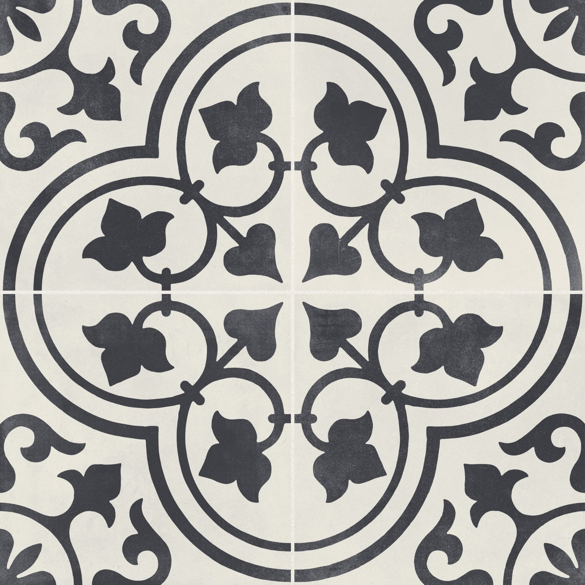 Carrelage effet Carreau ciment Lurelia Noir 22,3x22,3x0,9 cm Torilys - Sol et mur intérieur