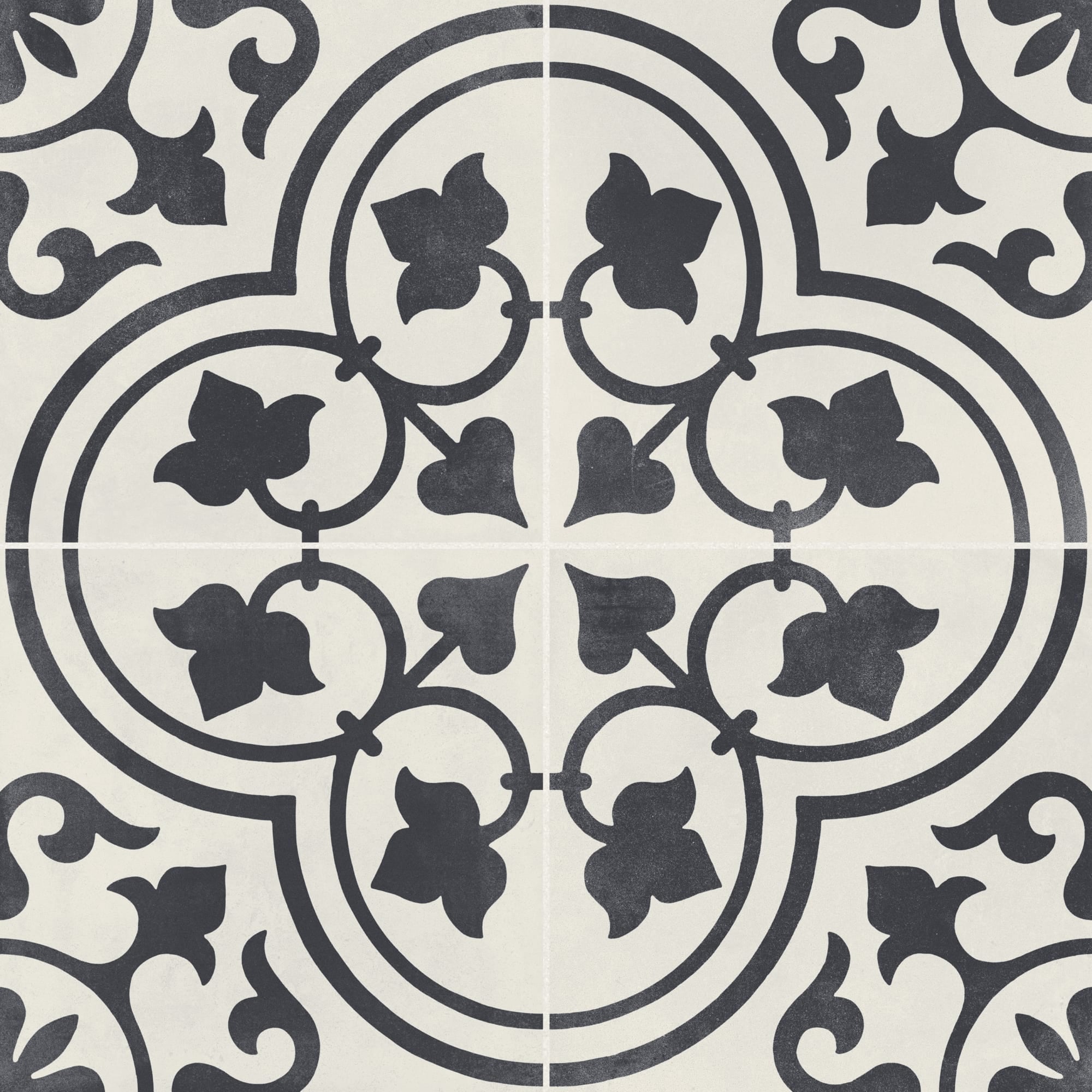 Carrelage effet Carreau ciment Lurelia Noir 22,3x22,3x0,9 cm Torilys - Sol et mur intérieur