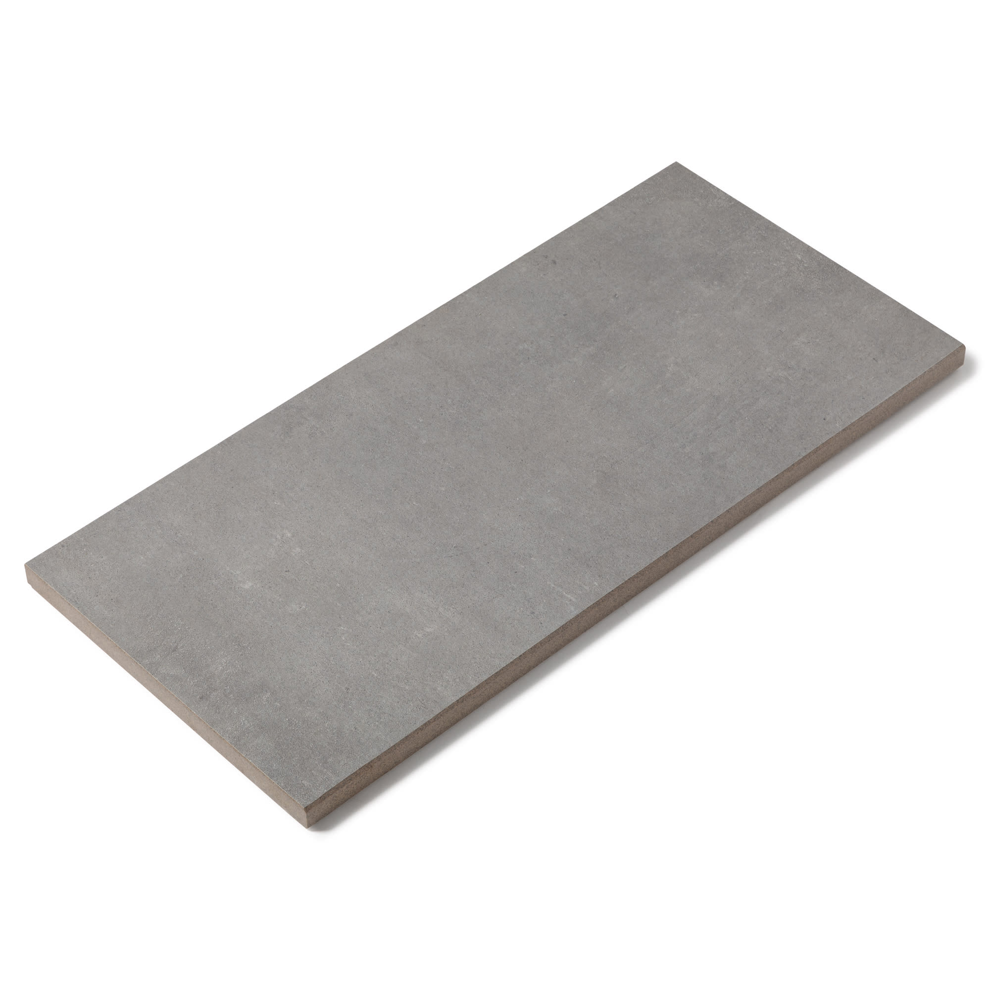 Margelle de piscine effet Béton Gris 60x28x2 cm Bord Droit Cemento