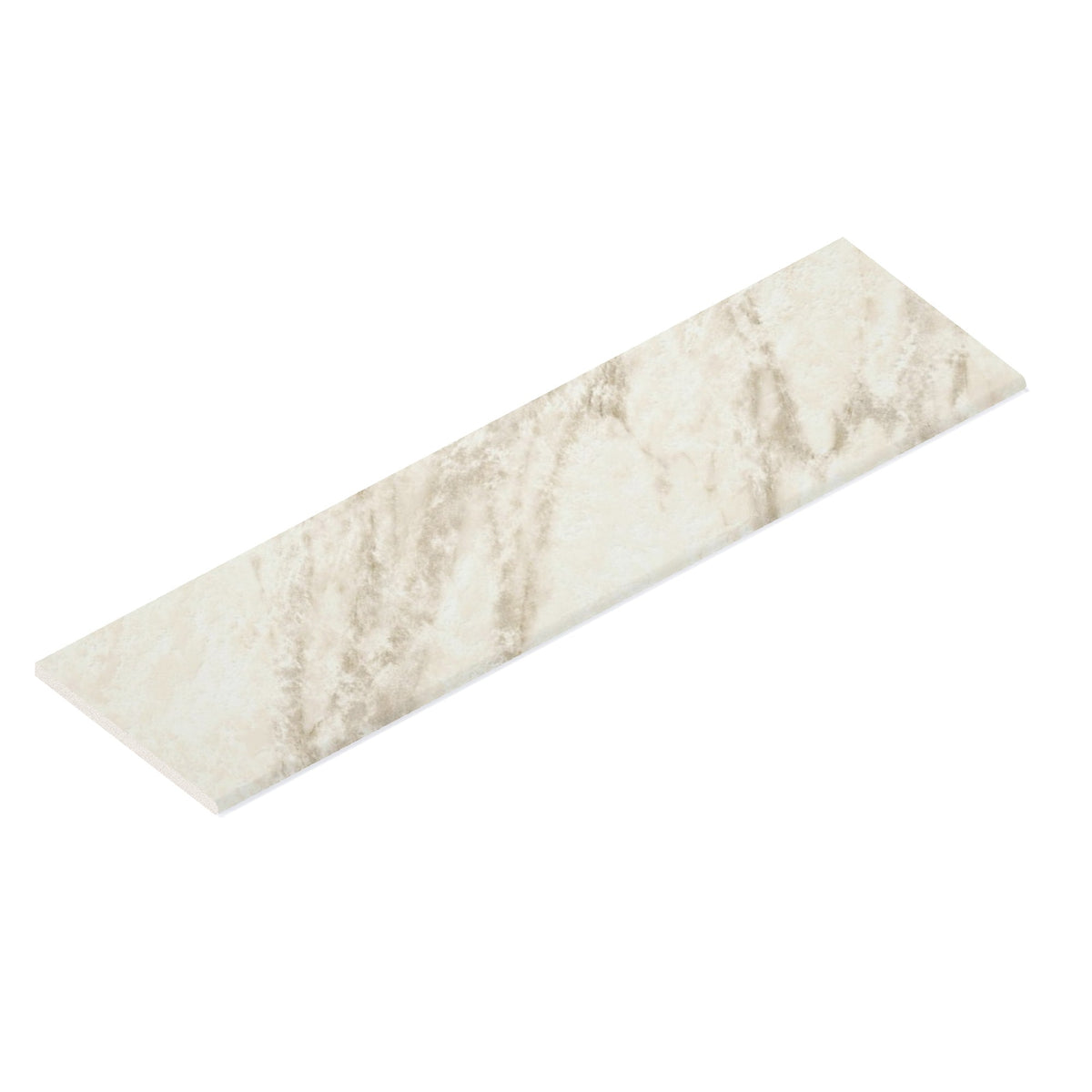 Margelle de piscine effet Marbre Blanc Calacatta Sublime 120x33x2 cm Bord 1/2 Rond Orsiano