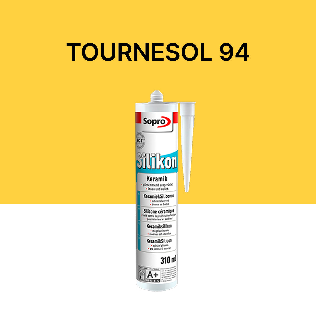 Mastic silicone spécial carrelage - Tournesol 94 - 310 ml