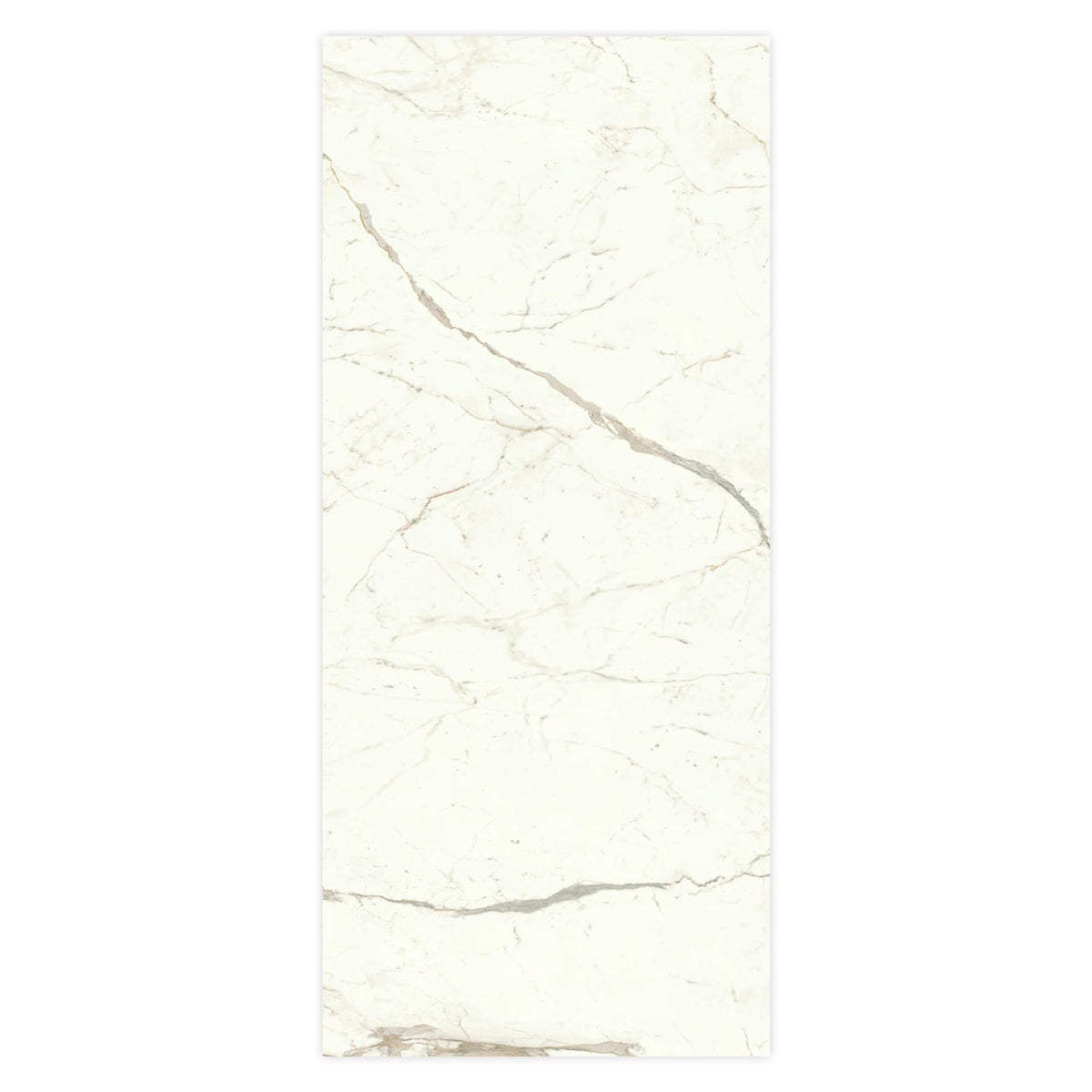 Carrelage effet Marbre Blanc Calacatta Prima 278x120x0,6 cm Brillant Faventa - Mur intérieur