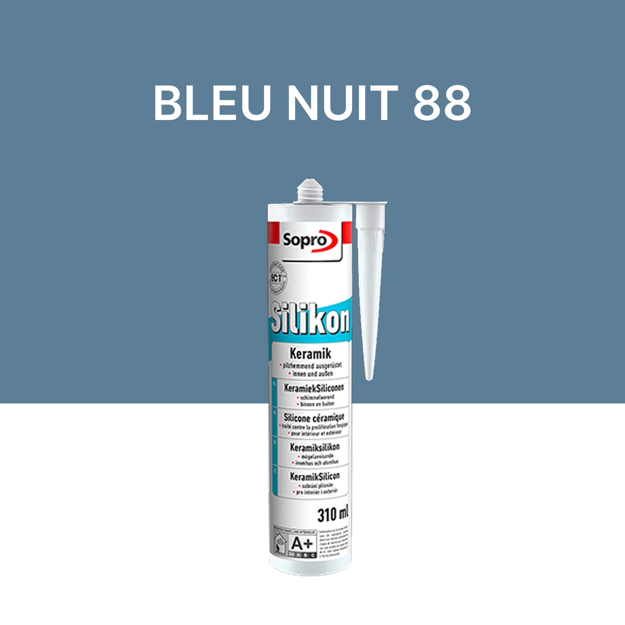 Mastic silicone spécial carrelage - Bleu nuit 88 - 310 ml