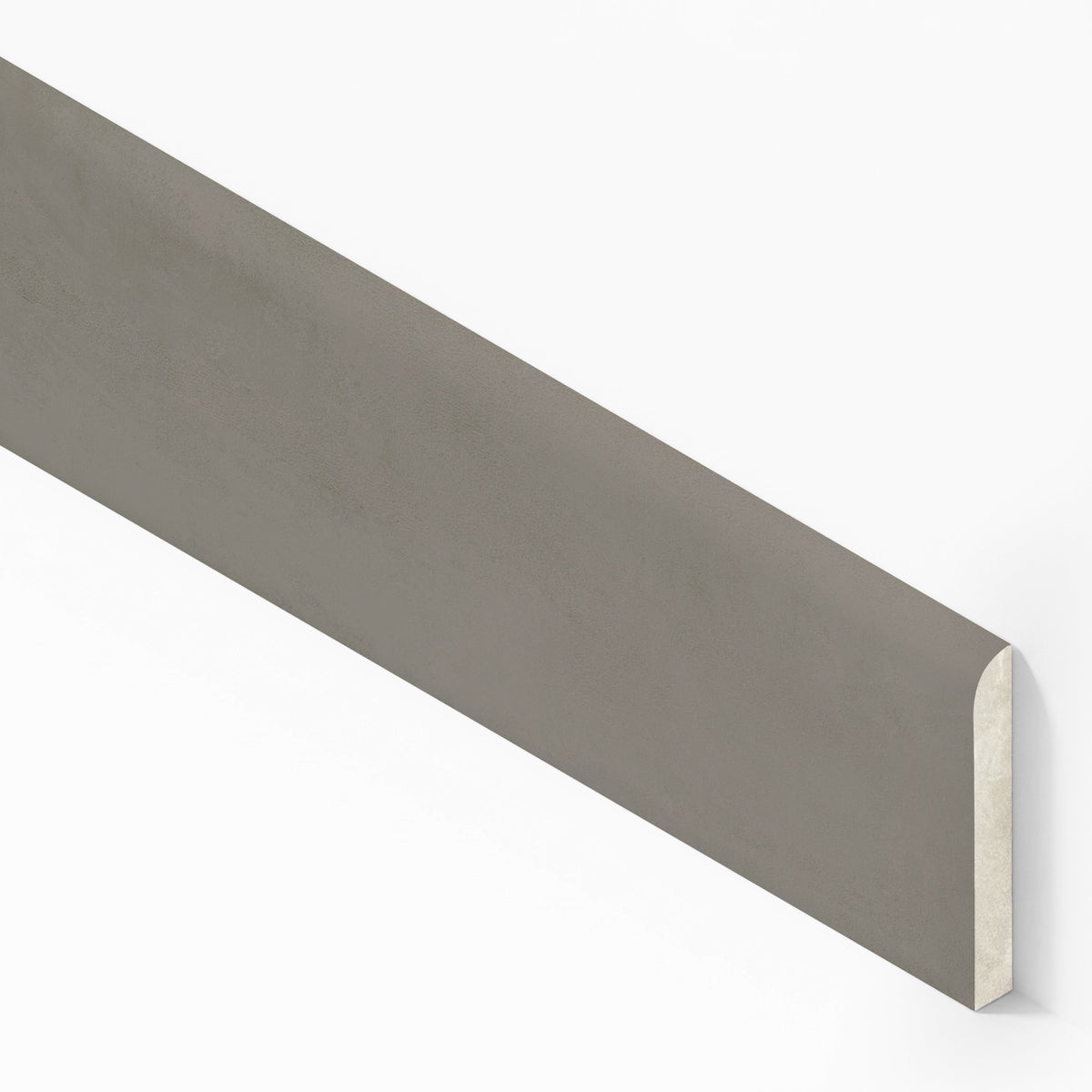 Plinthe carrelage effet Béton Gris Terre 80x7,2 cm Mat Vetrano