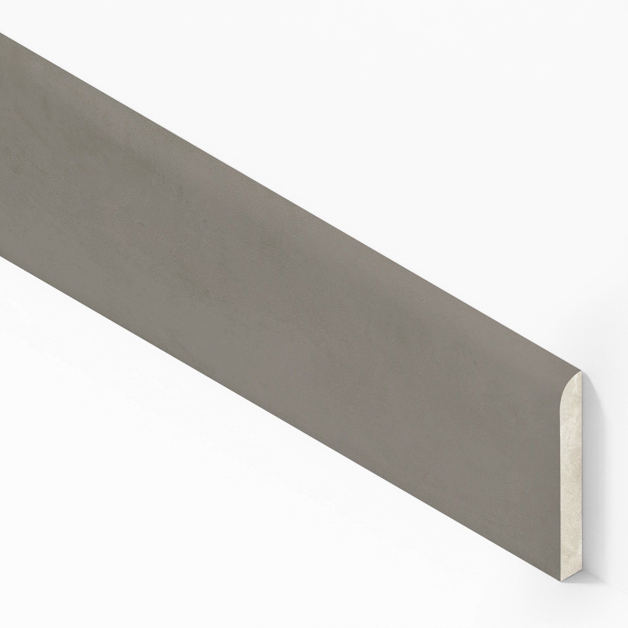 Plinthe carrelage effet Béton Gris Terre 80x7,2 cm Mat Vetrano