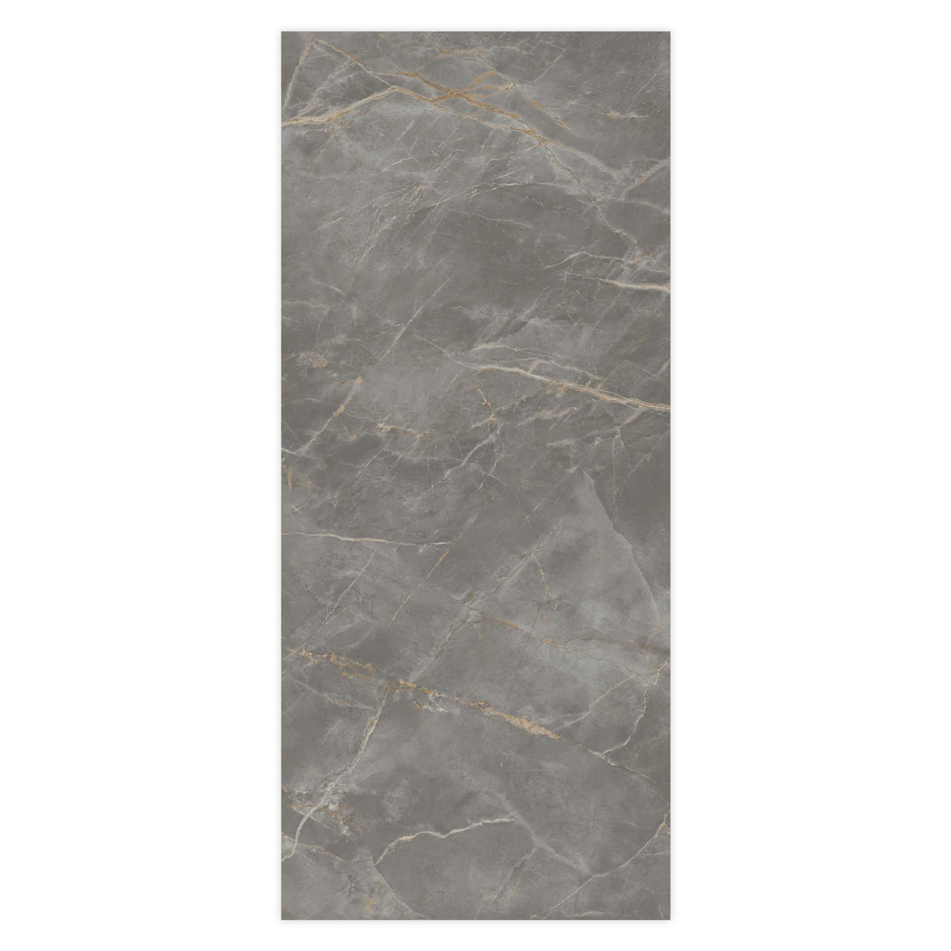 Carrelage effet Marbre Gris Titan 278x120x0,6 cm Brillant Montira - Mur intérieur