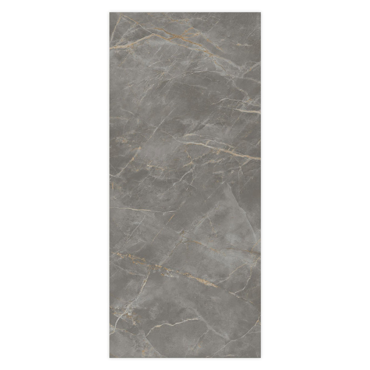 Carrelage effet Marbre Gris Titan 278x120x0,6 cm Brillant Montira - Mur intérieur