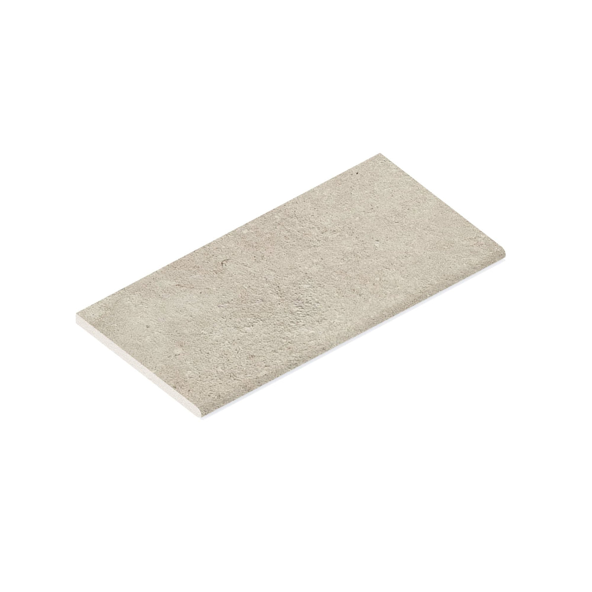 Margelle de piscine effet Pierre Calcaire Gris Brume 60x30x2 cm Bord 1/2 Rond Rocalta