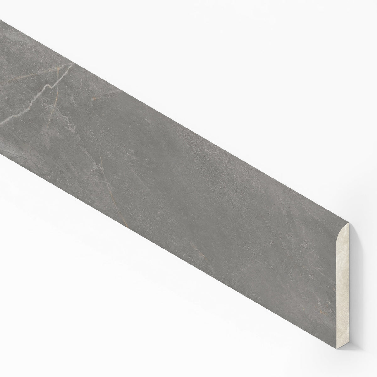 Plinthe carrelage effet Marbre Gris Titan 120x7,2 cm Mat Montira