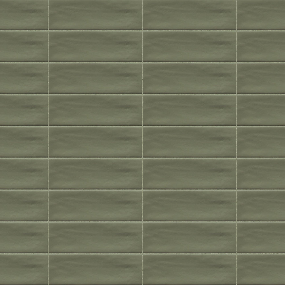 Carrelage effet Zellige Vert 14,6x4,8x0,8 cm Mat Bravio - Sol et mur intérieur