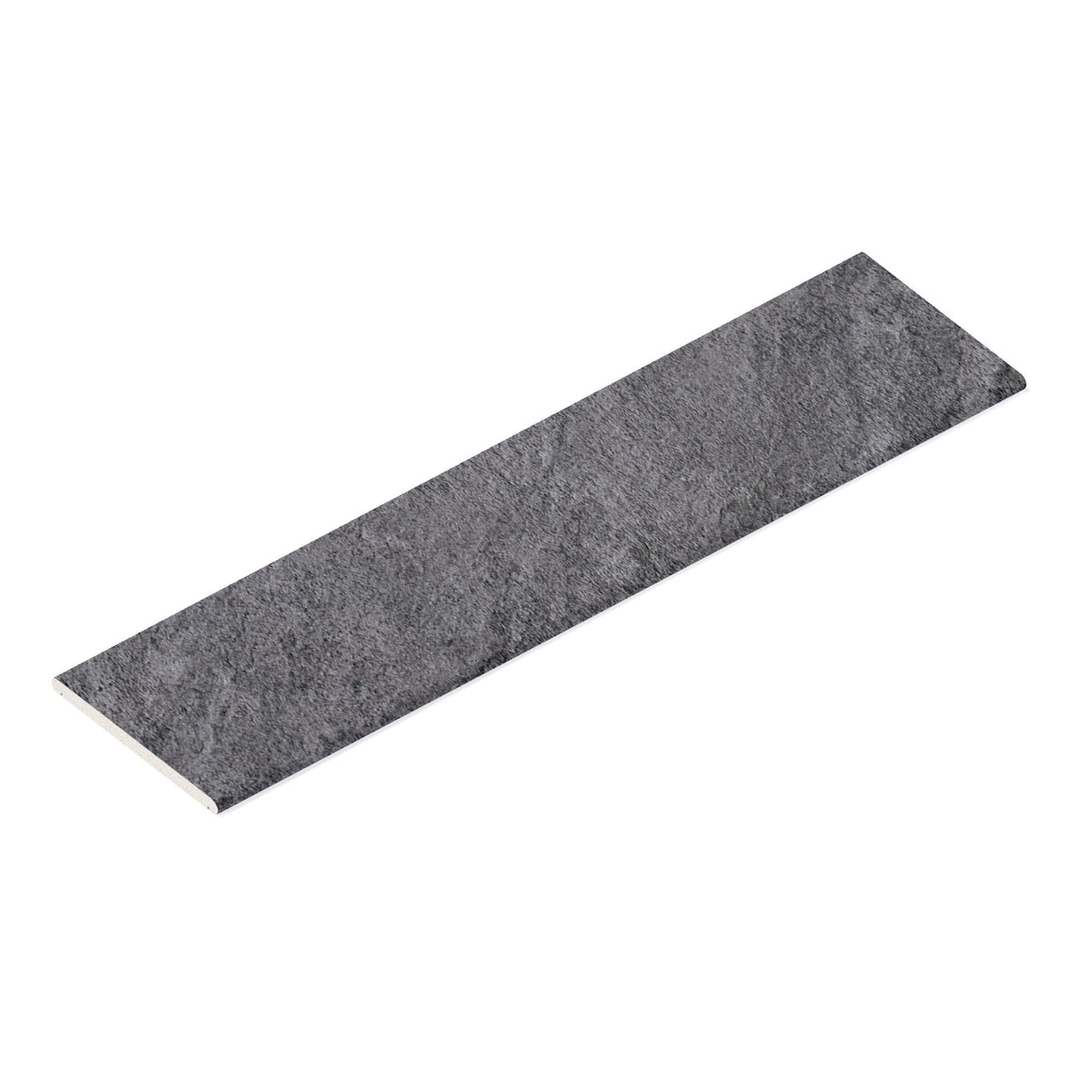 Couvertine effet Pierre Quartzite Gris Ombre 120x30x2 cm Bord 1/2 Rond Double Larmier Teravio
