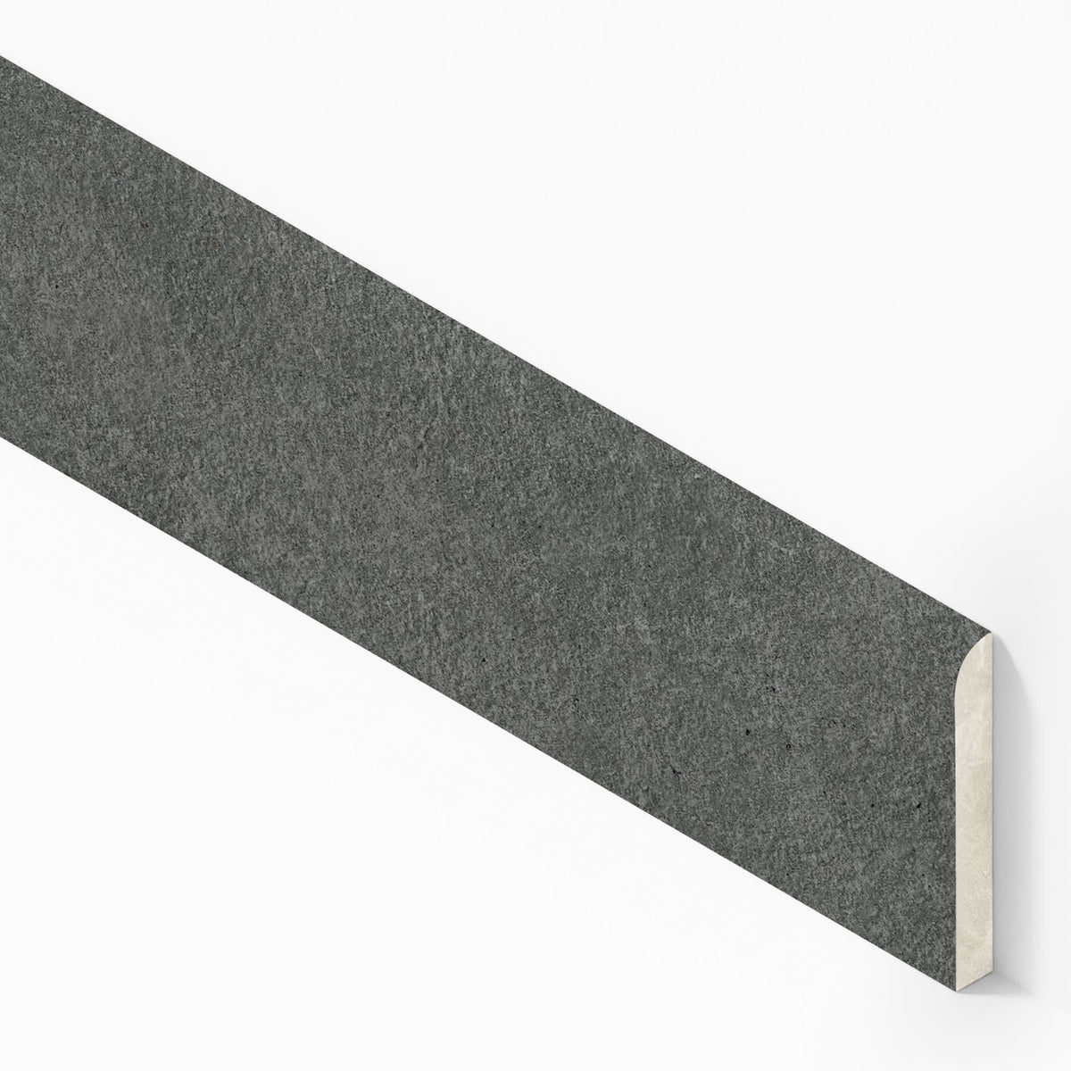 Plinthe carrelage effet Pierre Quartzite Gris Carbone 120x7,2 cm Mat Venturo