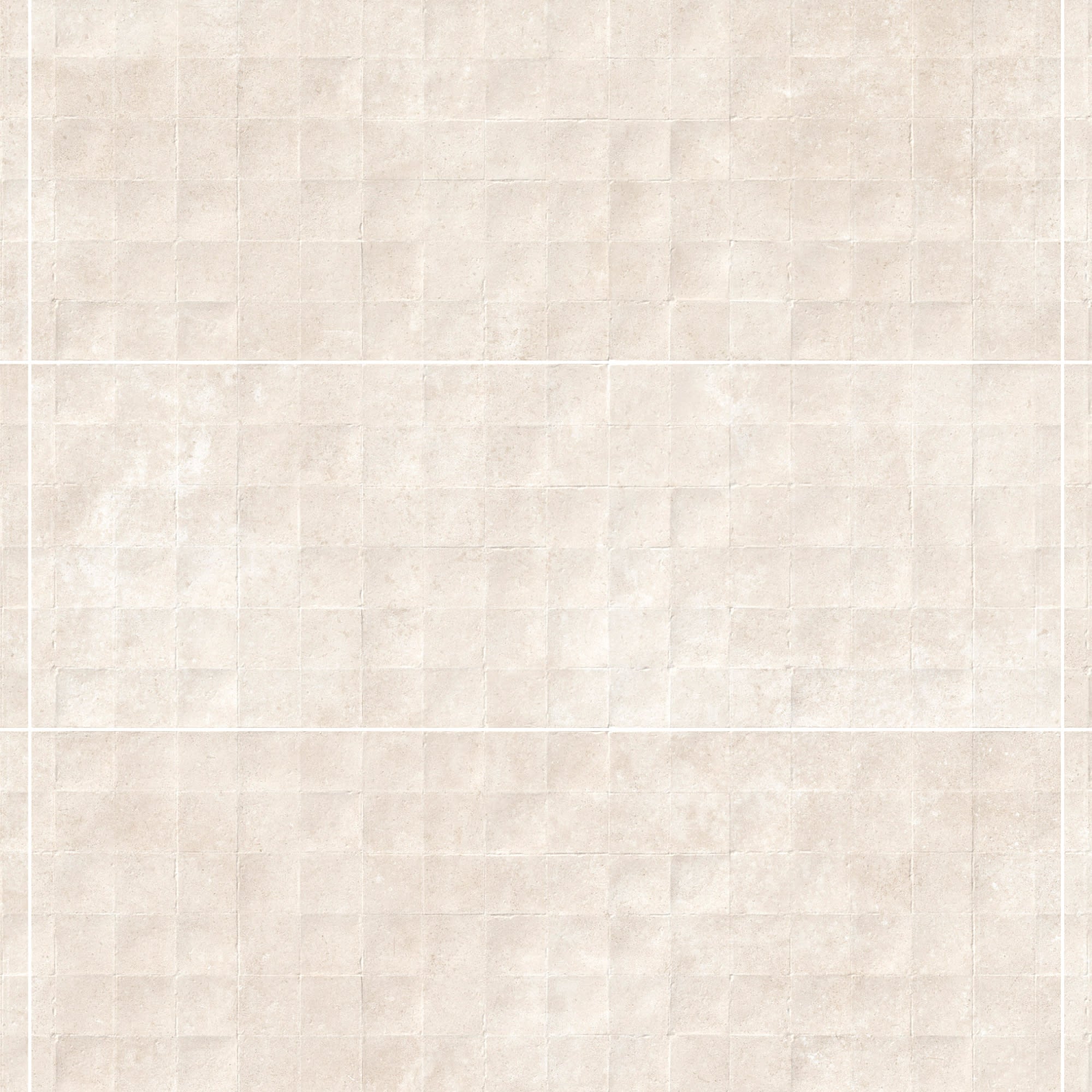 Carrelage effet Béton 3D Beige Lin Cuadro 100x33,3x0,98 cm Montelis - Mur intérieur