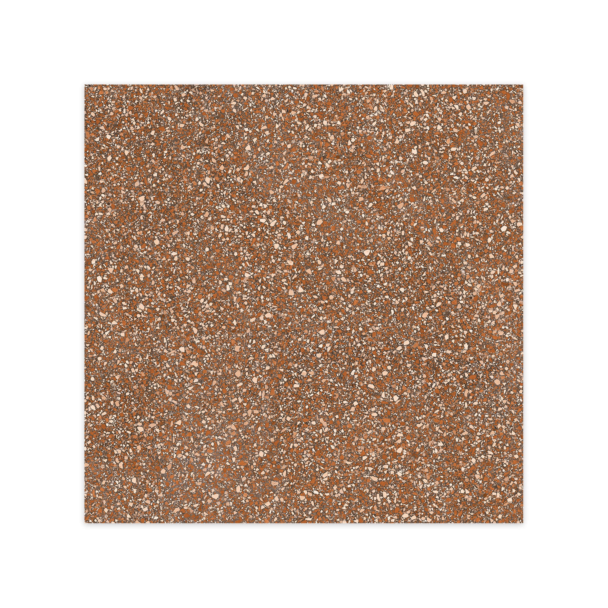 Carrelage Vintage effet Terrazzo Rouge 90x90x0,9 cm Belrosa - Sol et mur intérieur et Sol extérieur