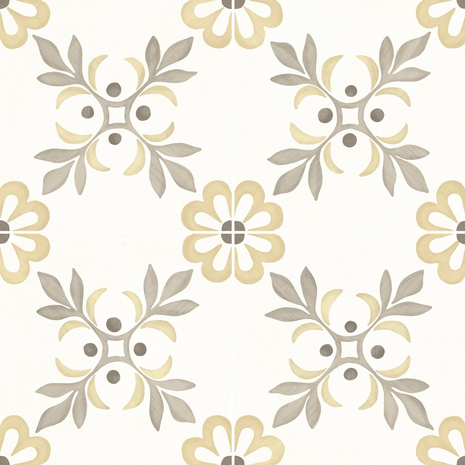 Carrelage effet Carreau ciment Moralis Vert 22,3x22,3x0,9 cm Levior - Sol et mur intérieur