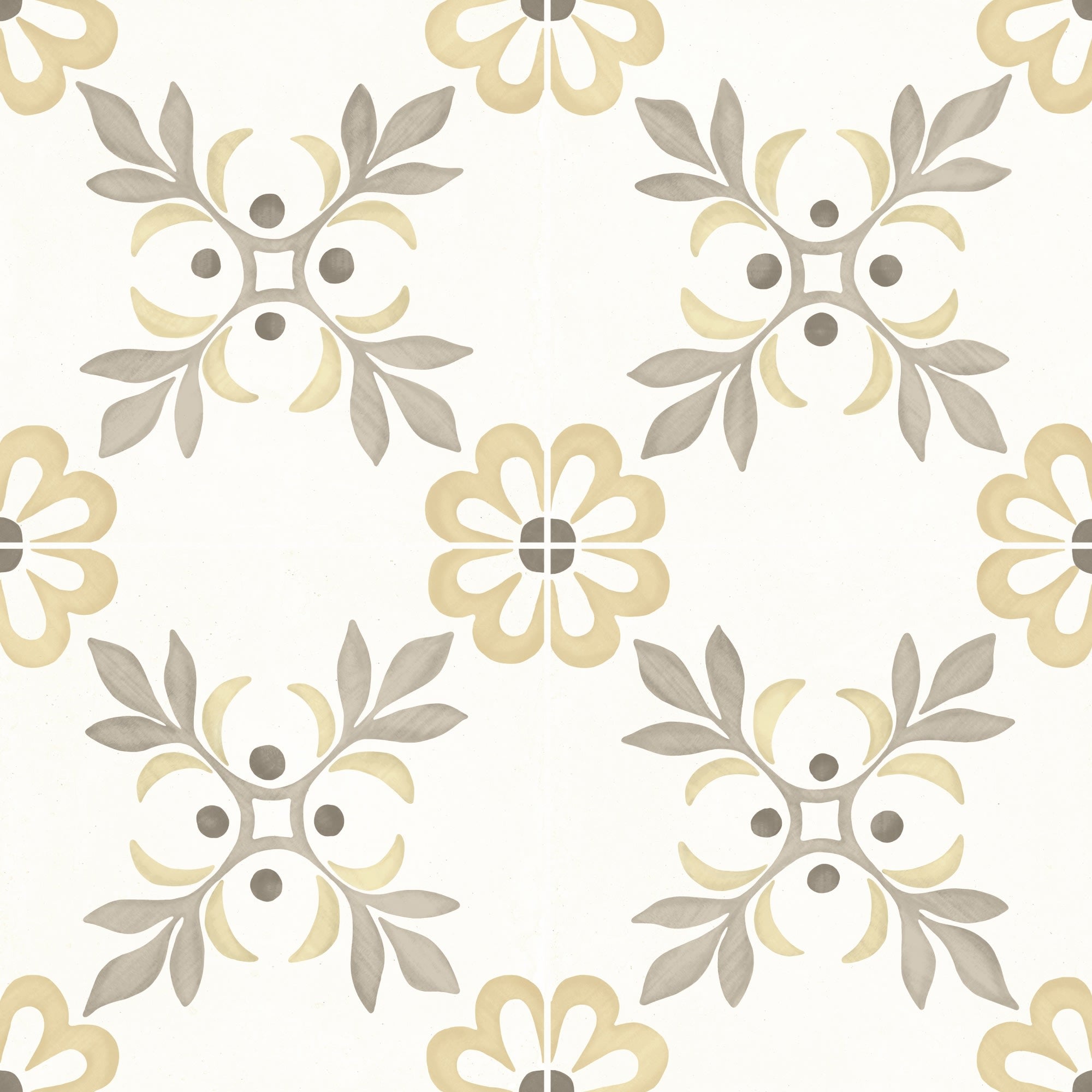 Carrelage effet Carreau ciment Moralis Vert 22,3x22,3x0,9 cm Levior - Sol et mur intérieur