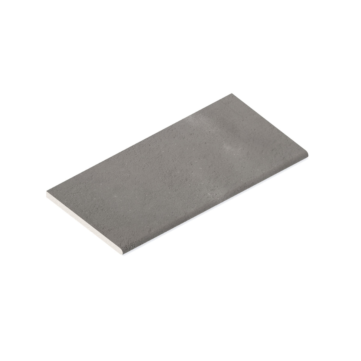 Margelle de piscine effet Béton Gris Ombre 60x30x2 cm Bord 1/2 Rond Gravino