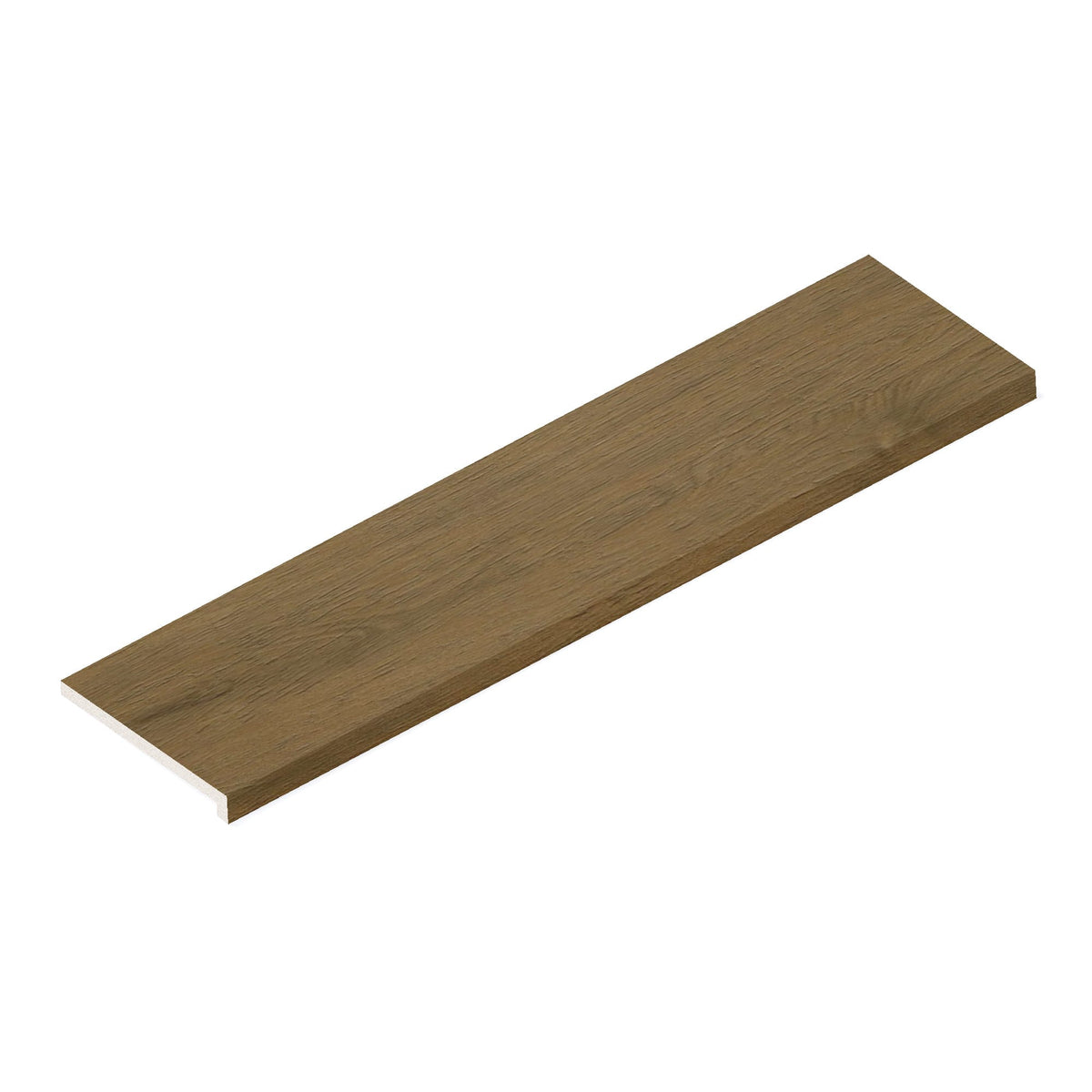 Margelle de piscine effet Bois Chêne Fumé Rustic 120x30x2 cm Bord Droit avec retombée Forenza