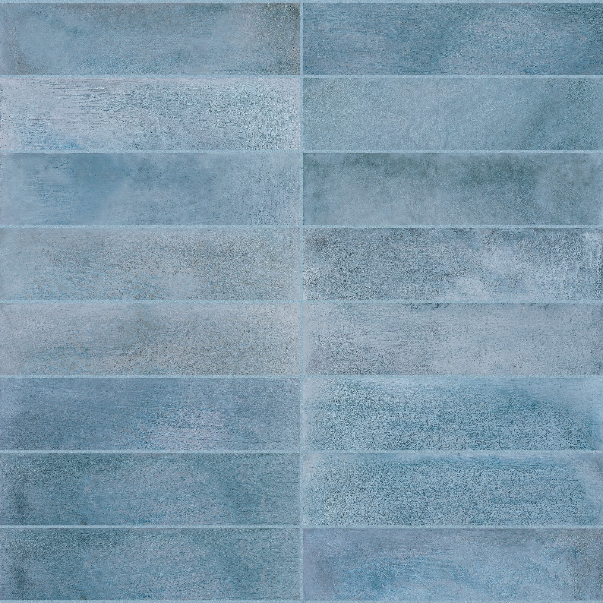 Carrelage effet Zellige Bleu 24,6x6x0,85 cm Montel - Mur intérieur