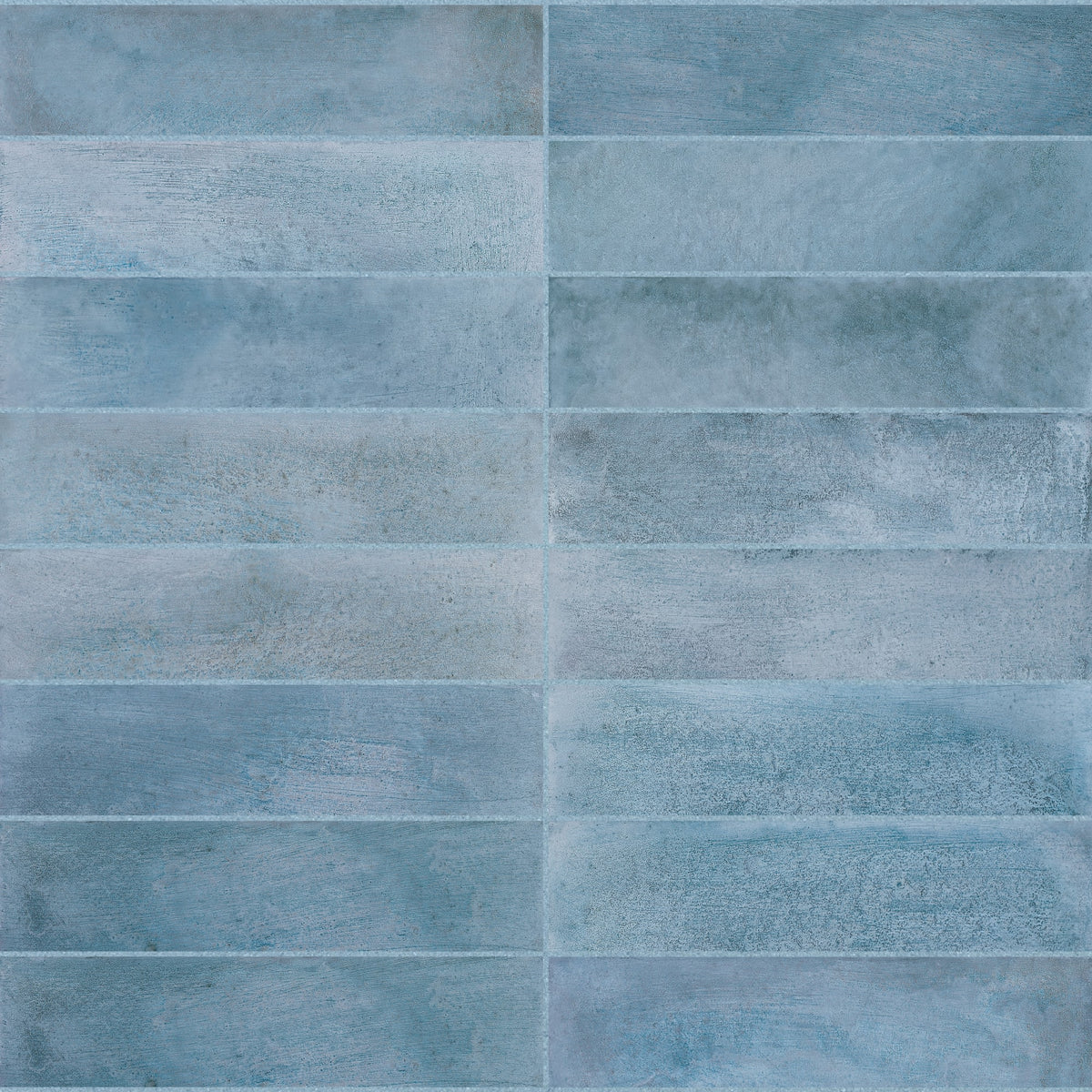 Carrelage effet Zellige Bleu 24,6x6x0,85 cm Montel - Mur intérieur