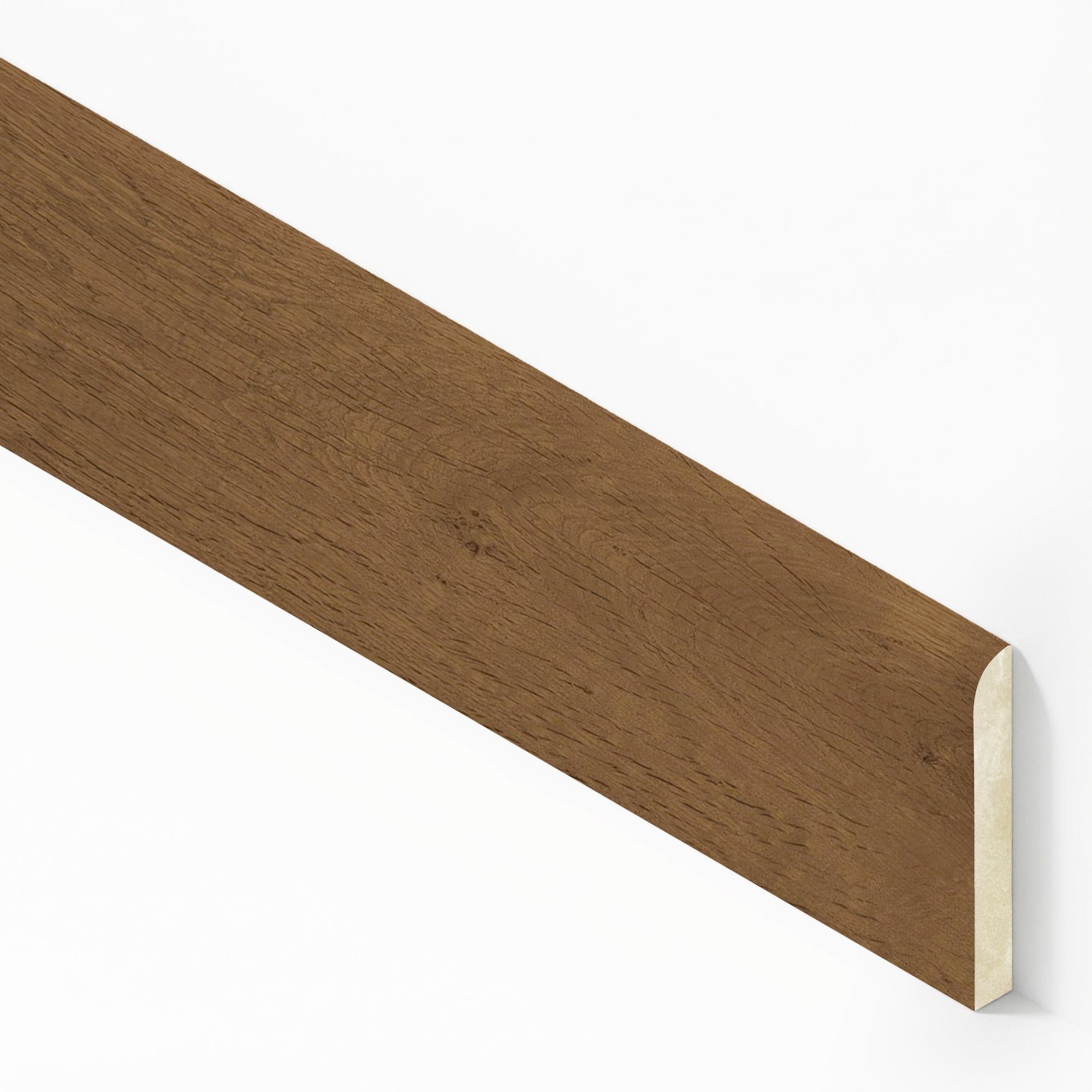 Plinthe carrelage effet Bois Chêne Cognac 120x6,5 cm Mat Lorenta