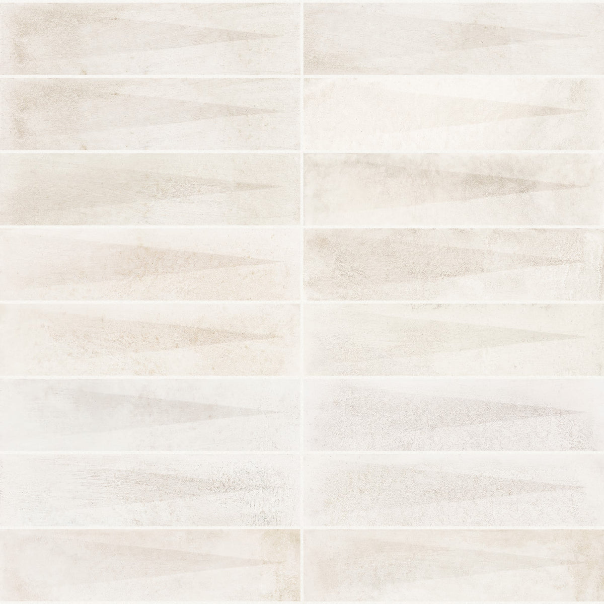 Carrelage effet Zellige 3D Beige Clair 24,6x6x0,85 cm Montel - Mur intérieur