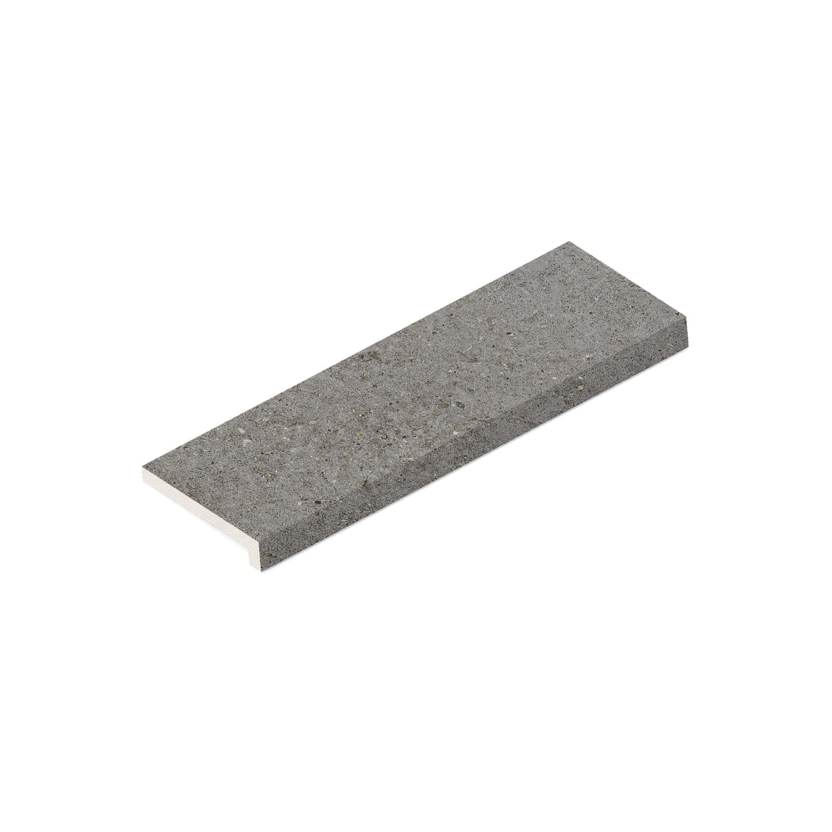Margelle de piscine effet Pierre Calcaire Gris Fumé 60x20x2 cm Bord Droit avec retombée Domella