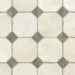 Carrelage Vintage Vert Cabochon 45x45x0,95 cm Calvero - Sol et mur intérieur