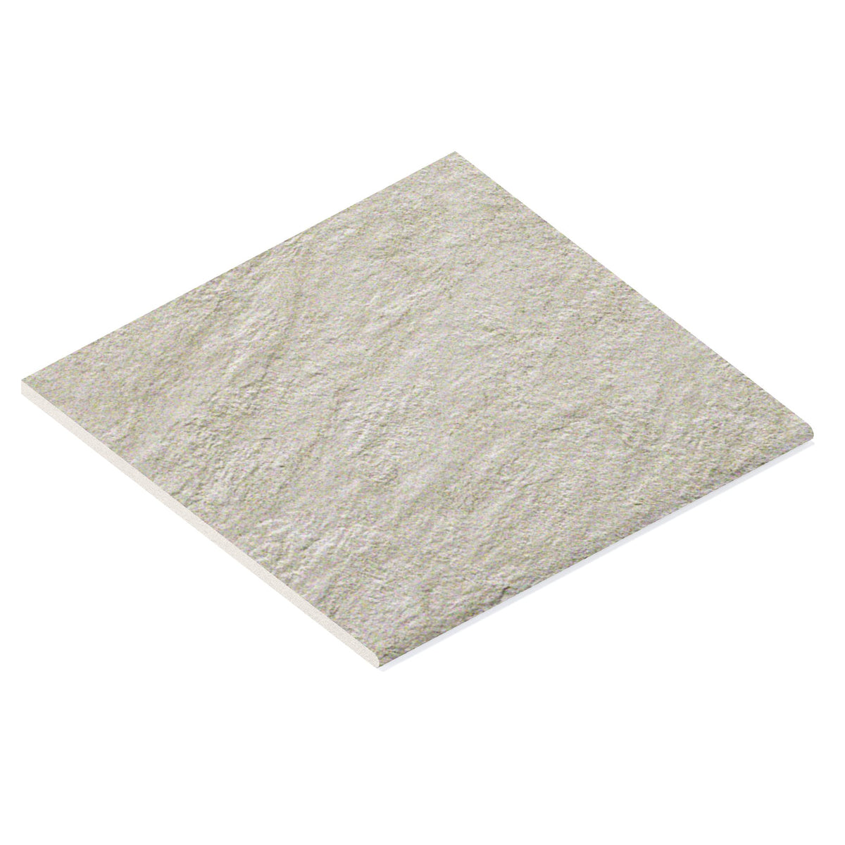 Margelle de piscine effet Pierre Quartzite Gris Crème 60x60x2 cm Bord 1/2 Rond Teravio