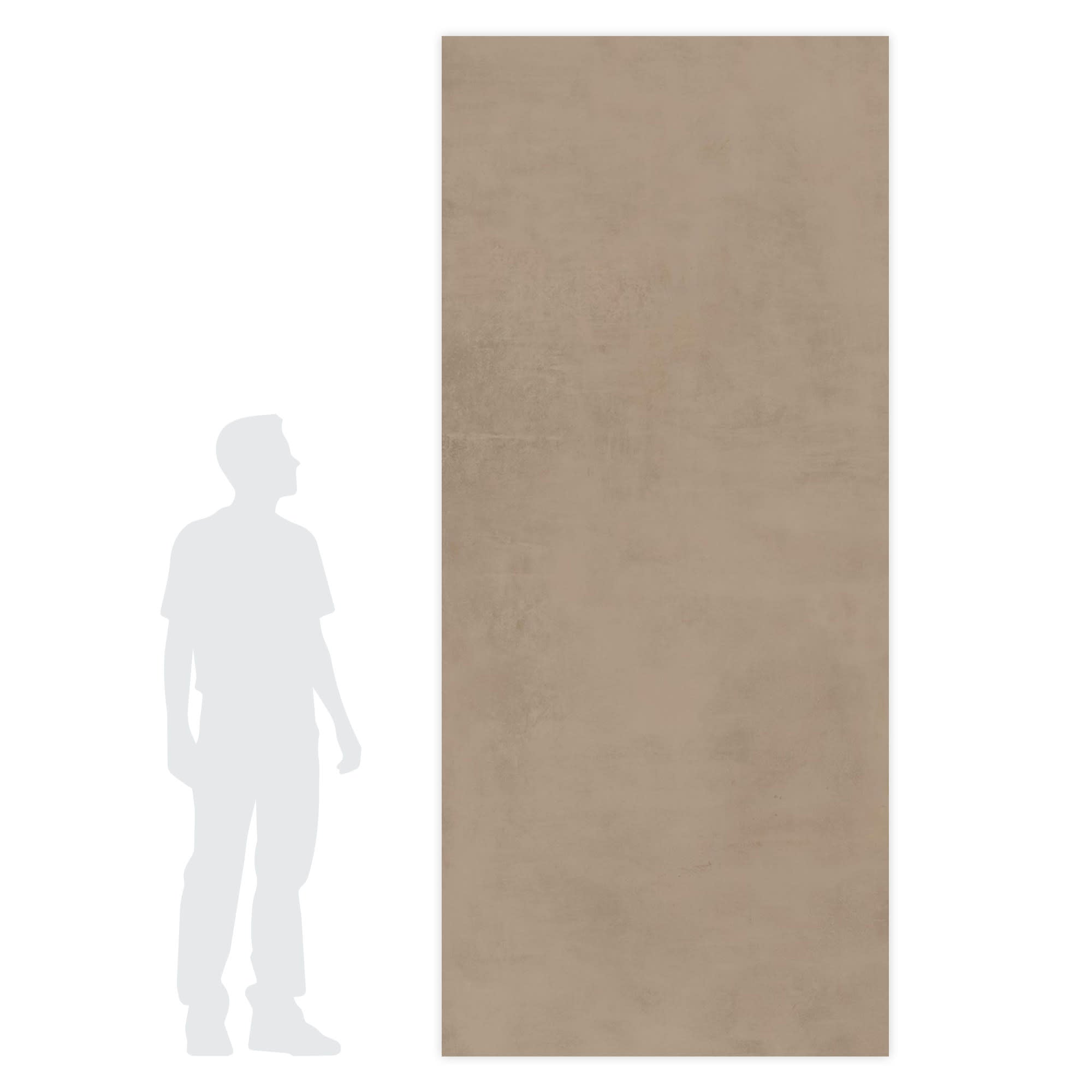 Carrelage effet Béton Beige Terre 278x120x0,6 cm Mat Vetrano - Mur intérieur